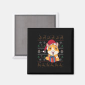 Cavia Pig Kerstmis Magneet (Voorkant / Achterkant)