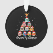 Cavia Pig Kerstmis Ornament (voorkant)