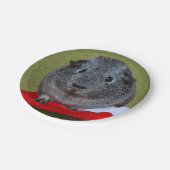 Cavia Pig Kerstmis Papieren Bordje (Gekanteld)