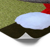 Cavia Pig Kerstmis Poster (Hoek)