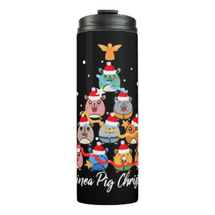 Cavia Pig Kerstmis Thermosbeker