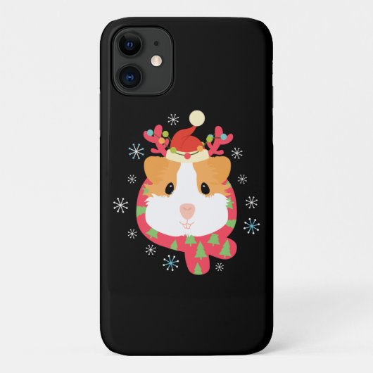 Cavia Pig-kerstrenrenrendiertje Case-Mate iPhone Case (Achterkant)