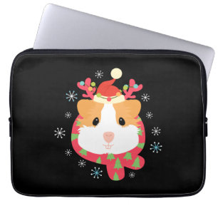Cavia Pig-kerstrenrenrendiertje Laptop Sleeve