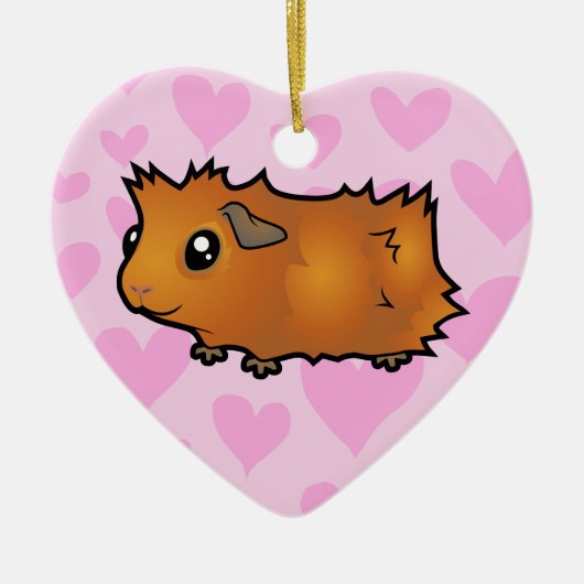 Cavia Pig Love Keramisch Ornament (Voorkant)