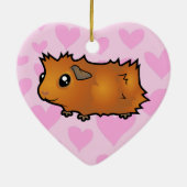 Cavia Pig Love Keramisch Ornament (Achterkant)