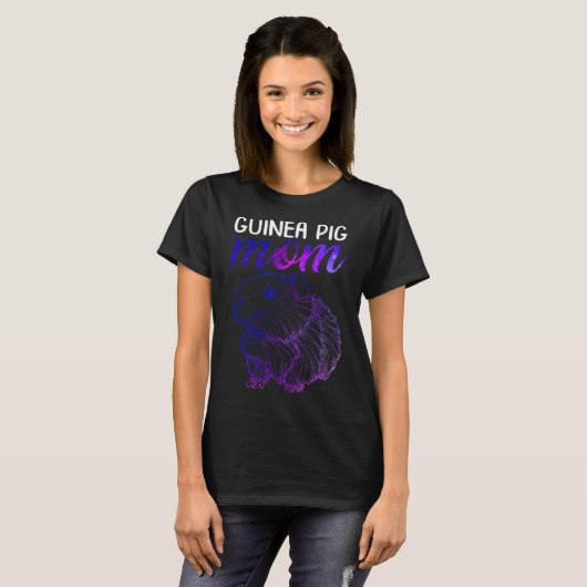 Cavia Pig mam Cute Furry Potato Cavy Guinee T-shirt (Voorkant volledig)
