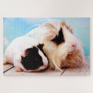 Cavia Pig Mam en Baby, Jigzaag Puzzle Legpuzzel