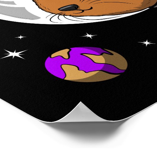 Cavia Pig Space Astronauts Poster (Hoek)