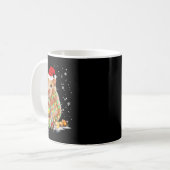 Cavia Pig Tree Kerstmis Dierengeschenken Koffiemok (Voorkant links)