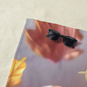 Cavia Pig & Vallende herfst bladeren Strandlaken (In situ)