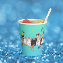 Cavia Pig Verjaardag Papier Cups