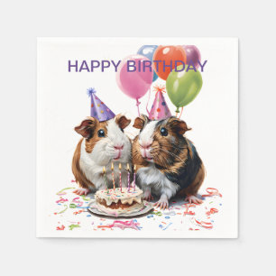 Cavia Pigs Birthday Servet
