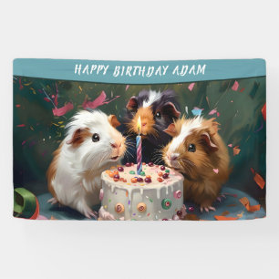 Cavia Pigs Birthday Spandoek