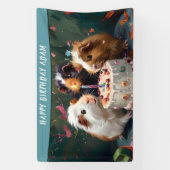 Cavia Pigs Birthday Spandoek (Verticaal)
