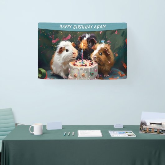 Cavia Pigs Birthday Spandoek (Beurs)