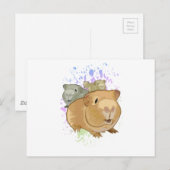 Cavia Pigs Briefkaart (Voorkant / Achterkant)