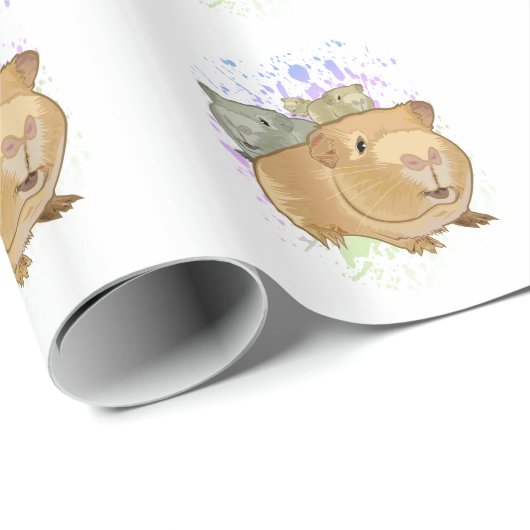 Cavia Pigs Cadeaupapier (Rol Hoek)