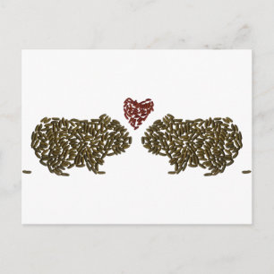 Cavia Pigs in Love Briefkaart