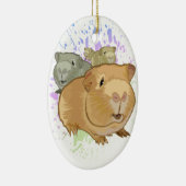 Cavia Pigs Keramisch Ornament (Rechts)