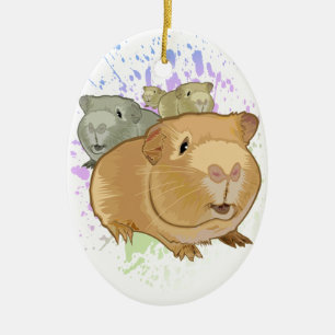 Cavia Pigs Keramisch Ornament