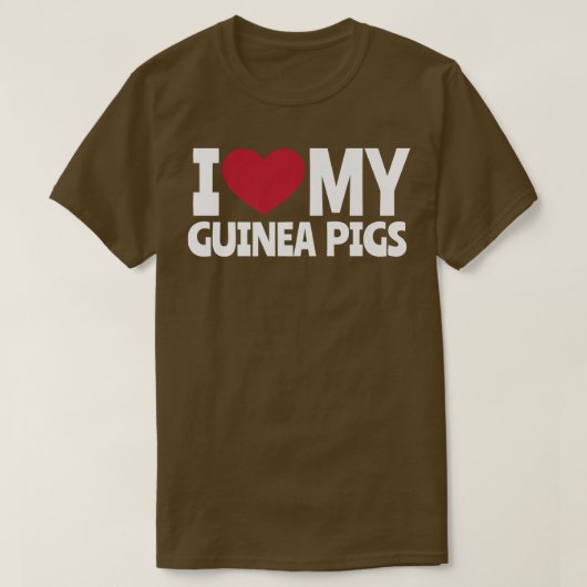 Cavia Pigs LOVE T-shirt (Design voorkant)
