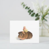 cavia ' s en gele vogel briefkaart (Staand voorkant)