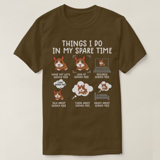 cavia ' s shirt srcastische humor guinee (Design voorkant)