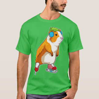 Cavia schaatsen IJs schaatsen T-shirt