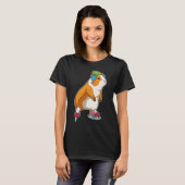 Cavia schaatsen IJs schaatsen T-shirt (Voorkant volledig)
