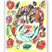 Cavia schattig sticker (Voorkant)