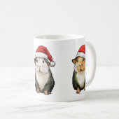 Cavia Schattige in Christmas Vibes Xmas Santa Koffiemok (Voorkant rechts)