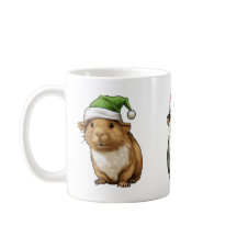 Cavia Schattige in Christmas Vibes Xmas Santa