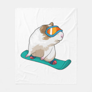 Cavia Snowboarder Snowboard Fleece Deken