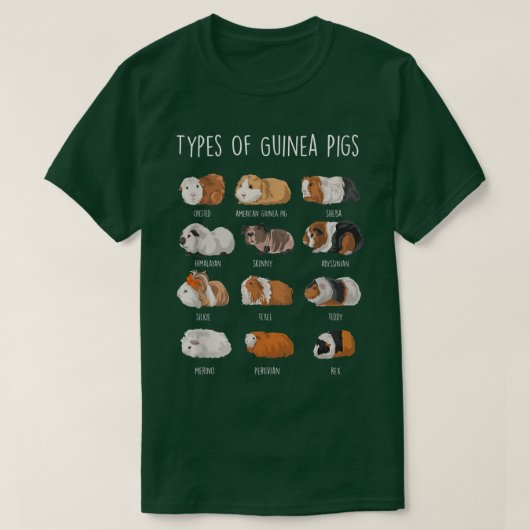 Cavia Soorten Cavia's T-shirt (Design voorkant)