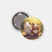 Cavia-thema magneet, schattig . magneet (Voorkant / Achterkant)