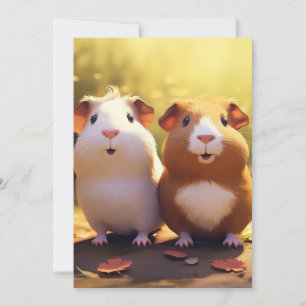 Cavia-thema ontwerp, schattig . kaart