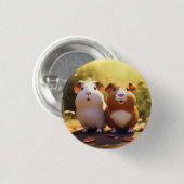 Cavia-themaprijs, speld, knop. ronde button 3,2 cm (Voorkant /achterkant)