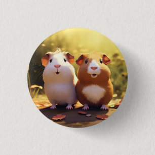Cavia-themaprijs, speld, knop. ronde button 3,2 cm