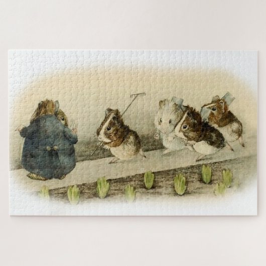“Cavia Tuin” door Beatrix Potter Legpuzzel (Horizontaal)