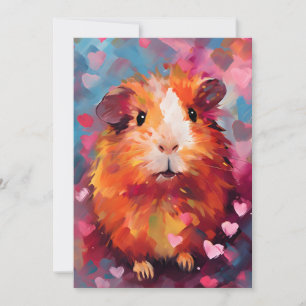 Cavia Valentijnsdag  Feestdagenkaart