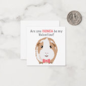 Cavia Valentijnse Kaart Notitiekaartje (Voorkant / Achterkant in situ)
