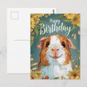 Cavia Verjaardag  Briefkaart (Voorkant / Achterkant)