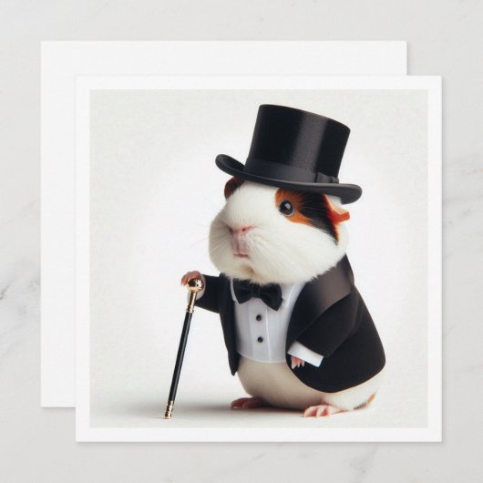 Cavia verjaardag, Cavia afstuderen Kaart (Voorkant / Achterkant)