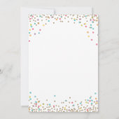 Cavia Verjaardagsfeestje Uitnodiging Confetti (Achterkant)