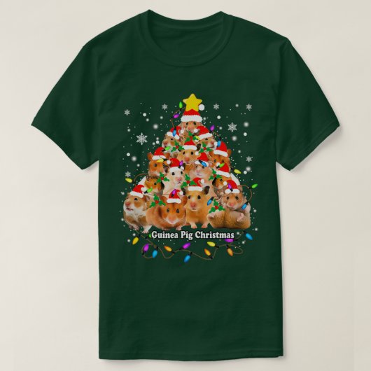 Cavia voor de kerstboom van cavia's (3) t-shirt (Design voorkant)