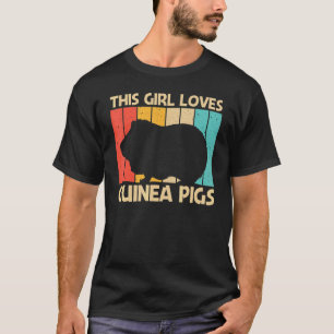 Cavia voor meisjes Kinder kavy pet knaagdieren 1 T-shirt