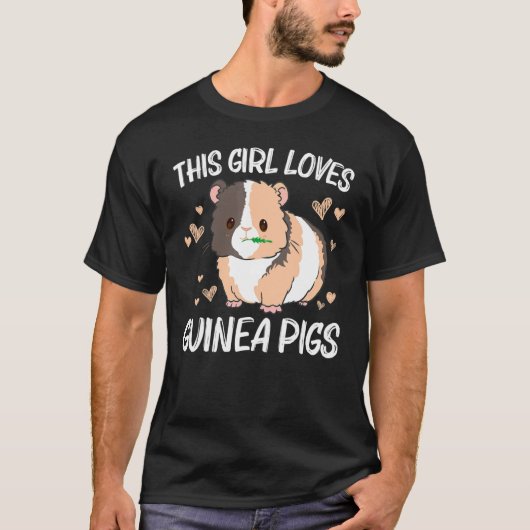 Cavia voor meisjes Kinder wieltjes T-shirt (Voorkant)