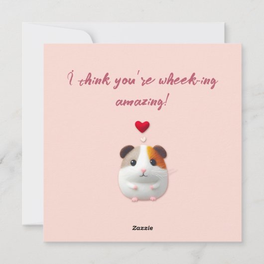 cavia voor valentijn feestdagenkaart (Achterkant)