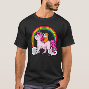 Cavia Witte Eenhoorn Paard Mystieke Regenboog Ca T-shirt
