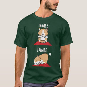 Cavia Yoga Boerenkollen Grappig Inademen Ehale Hui T-shirt